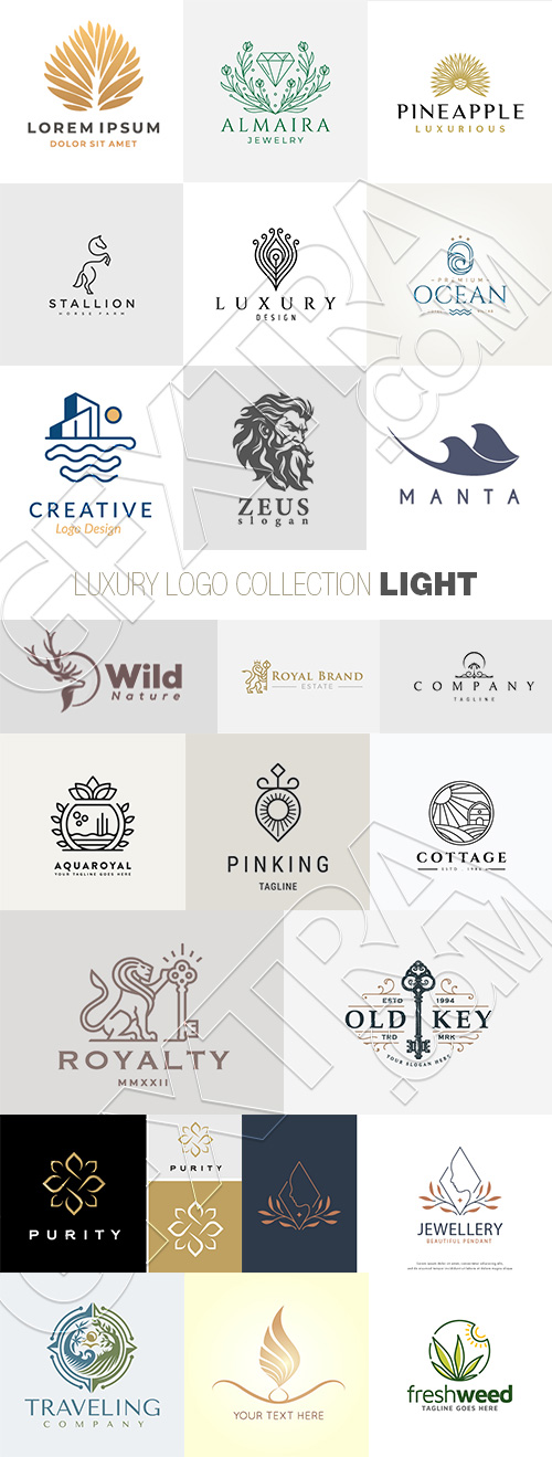 Luxury Logo Collection LIGHT 25xAI