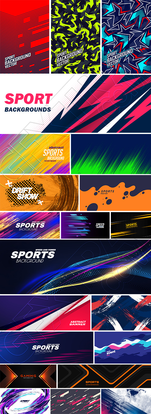 Sport Backgrounds & Auto Wrapping Patterns 32xAI