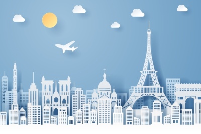 Travel & Tourism Concept Landmarks of Europe 24xAI