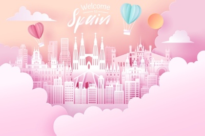 Travel & Tourism Concept Landmarks of Europe 24xAI