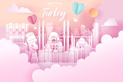 Travel & Tourism Concept Landmarks of Europe 24xAI