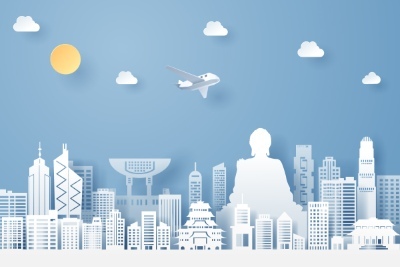 Travel & Tourism Concept Landmarks of World Countries 49xAI