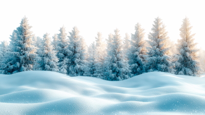 Snowy Mountains & Forest 25xPNG