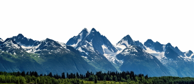 Snowy Mountains & Forest 25xPNG