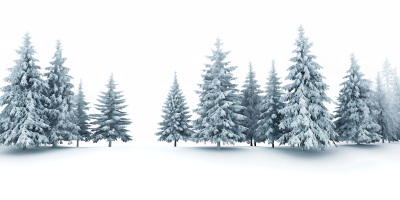 Snowy Mountains & Forest 25xPNG
