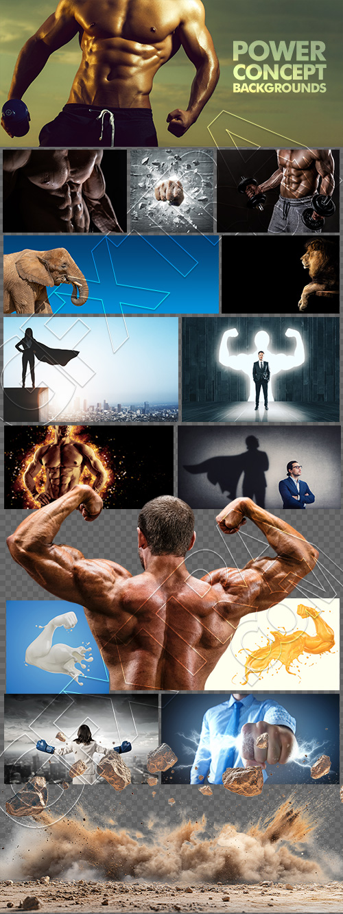 Power Concept Backgrounds 31xJPEG, 2xPNG