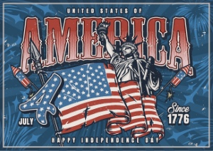 USA T-Shirt Design #1, 25xAI