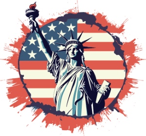 USA T-Shirt Design #1, 25xAI