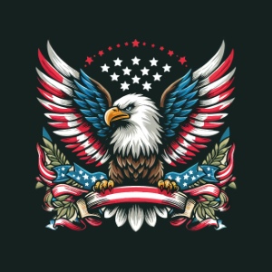 USA T-Shirt Design #1, 25xAI