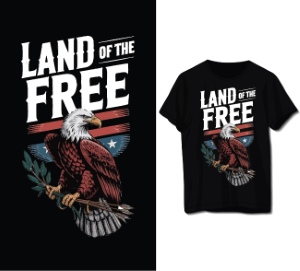 USA T-Shirt Design #2, 26xAI