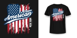 USA T-Shirt Design #2, 26xAI