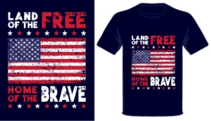 USA T-Shirt Design #2, 26xAI