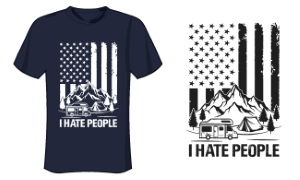 USA T-Shirt Design #2, 26xAI