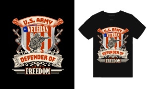 USA T-Shirt Design #2, 26xAI