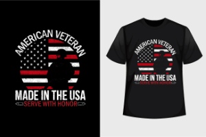 USA T-Shirt Design #2, 26xAI