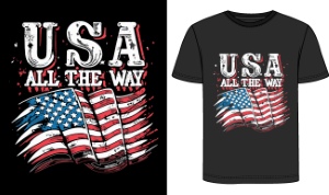 USA T-Shirt Design #2, 26xAI