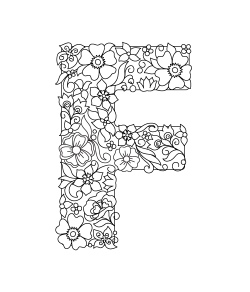 Floral Decorated Letters #1, 26xAI