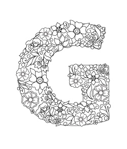 Floral Decorated Letters #1, 26xAI