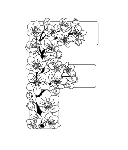 Floral Decorated Letters #2, 26xAI