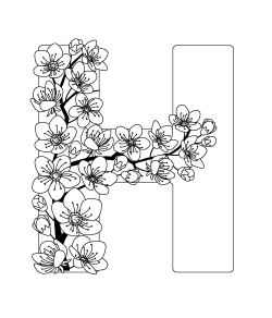 Floral Decorated Letters #2, 26xAI