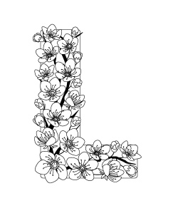 Floral Decorated Letters #2, 26xAI