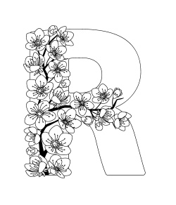 Floral Decorated Letters #2, 26xAI