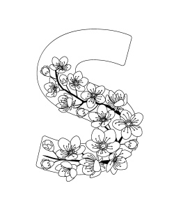 Floral Decorated Letters #2, 26xAI