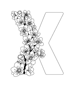 Floral Decorated Letters #2, 26xAI
