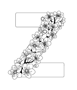 Floral Decorated Letters #2, 26xAI
