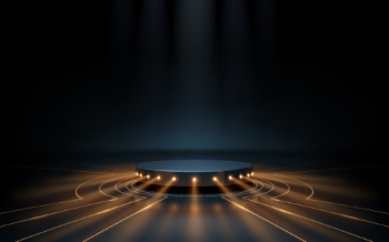 Boards, Lights, Ribbons & Sparks Blue Background Templates 32xAI