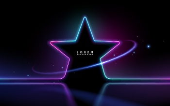 Boards, Lights, Ribbons & Sparks Blue Background Templates 32xAI