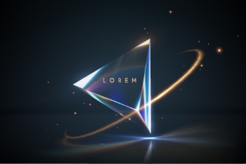 Boards, Lights, Ribbons & Sparks Blue Background Templates 32xAI