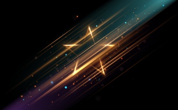 Boards, Lights, Ribbons & Sparks Gold Background Templates 32xAI