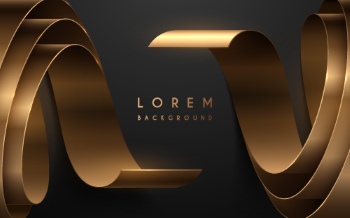 Boards, Lights, Ribbons & Sparks Gold Background Templates 32xAI