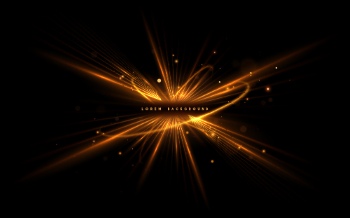 Boards, Lights, Ribbons & Sparks Gold Background Templates 32xAI