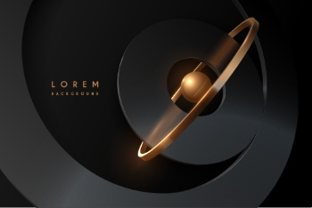 Boards, Lights, Ribbons & Sparks Gold Background Templates 32xAI