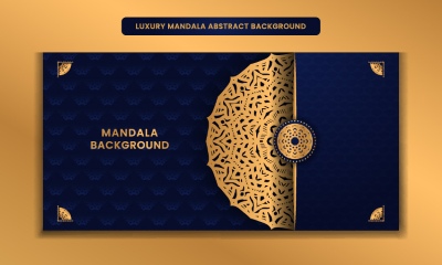 Wedding Invitation Cards with Golden Mandalas 25xAI