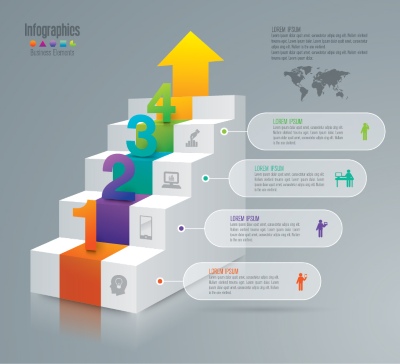 Infographics Design Vectors & Business Icons #1, 33xAI
