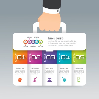 Infographics Design Vectors & Business Icons #1, 33xAI