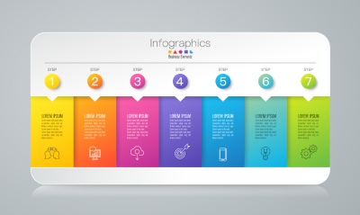 Infographics Design Vectors & Business Icons #1, 33xAI