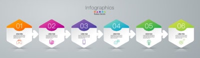 Infographics Design Vectors & Business Icons #1, 33xAI