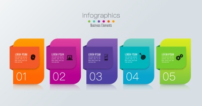 Infographics Design Vectors & Business Icons #1, 33xAI