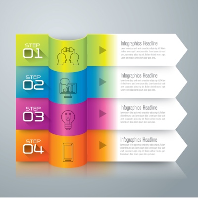 Infographics Design Vectors & Business Icons #1, 33xAI