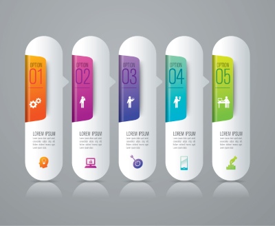 Infographics Design Vectors & Business Icons #1, 33xAI