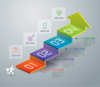 Infographics Design Vectors & Business Icons #1, 33xAI