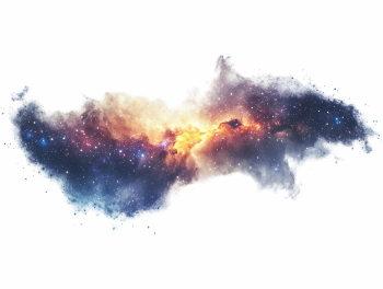 Stars, Sun, Moon & Clouds on Transparent Night 25xPNG