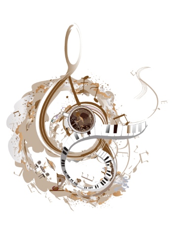 Abstract Musical Hand-Drawn Illustrations #2, 26xAI