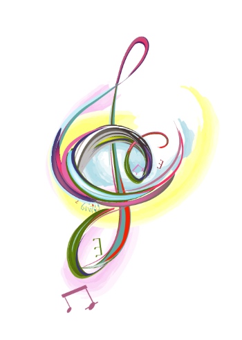 Abstract Musical Hand-Drawn Illustrations #2, 26xAI