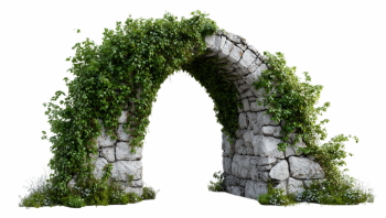 Stone-Wood Garden Gates & Walls 25xPNG