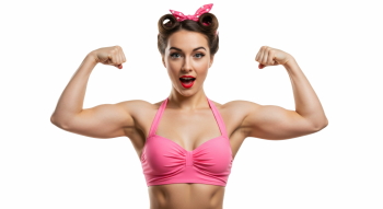Woman Strong Biceps 25xPNG